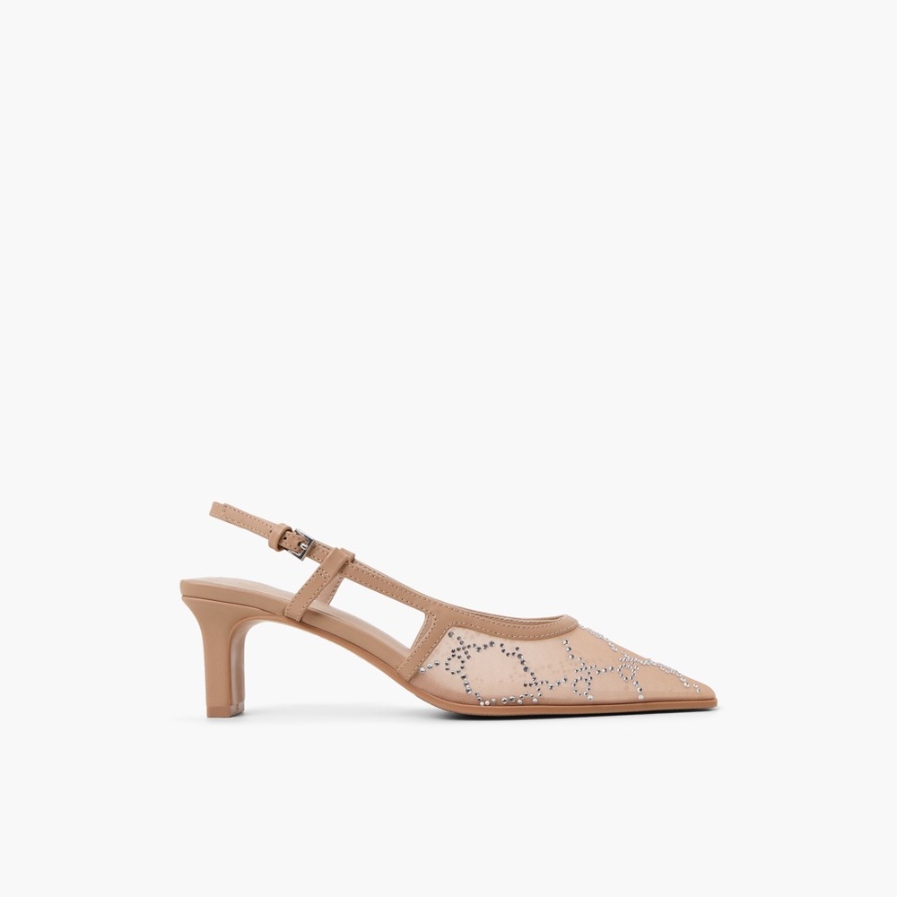 Nude Kitten Heels (Never Worn) - Amoura (size 10)